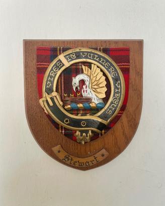 Targa Araldica Vintage Clan Stewart 
