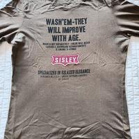 t shirt cotone originale SISLEY M maglia vintage