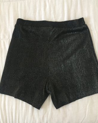 Pantaloncini donna nero/lurex tg m marca calliope