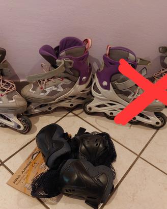 Roller taglia 35-38 con protezioni