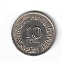 Moneta, Singapore, 10 cents, Republic of Singapore