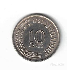 Moneta, Singapore, 10 cents, Republic of Singapore