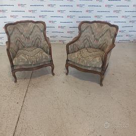 Coppia di Poltrone in Stile Chippendale