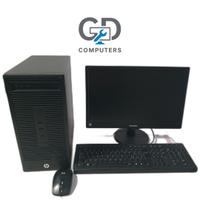 Pc Desktop Hp-Rigenerato-Monito-Mouse & Tastiera