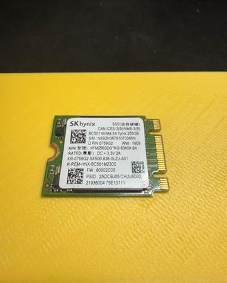 Nvme Sk hynix 256gb