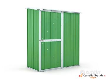 Casetta box giardino Acciaio 155x100 verde chiaro