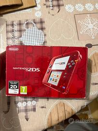 Nintendo 2DS trasparent red