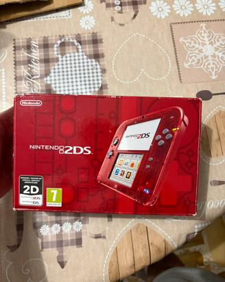 Nintendo 2DS trasparent red