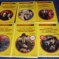Lotto 6 libri GIALLO MONDADORI SHERLOCK HOLMES