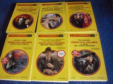 Lotto 6 libri GIALLO MONDADORI SHERLOCK HOLMES