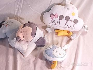 Lotto 3 Giochi Neonato (2 carillon)  Peluche Disne