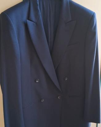 giacca uomo doppiopetto blu