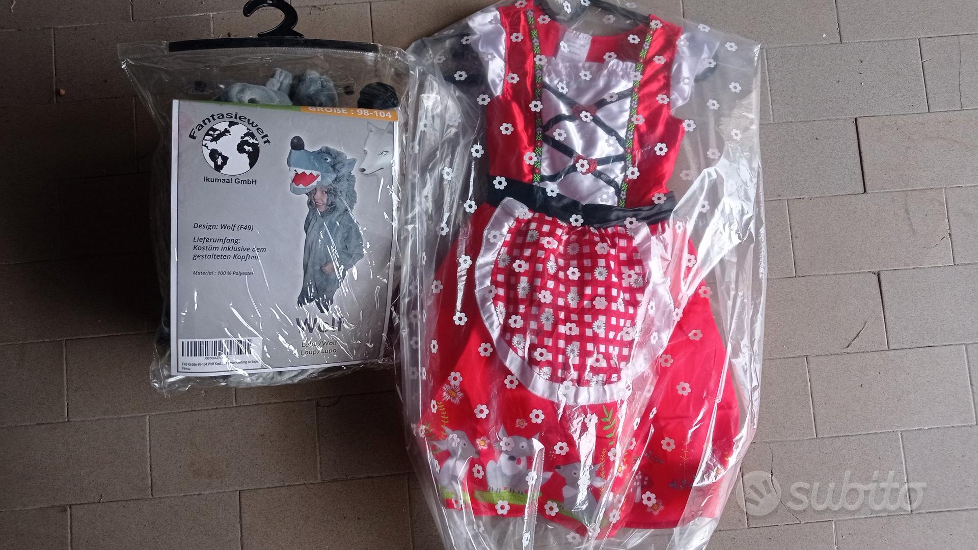 Vestito carnevale lupo cappuccetto rosso sales