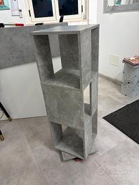 Espositore/libreria girevole grigio chiaro