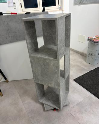 Espositore/libreria girevole grigio chiaro