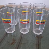 Set Bicchieri PERONI vintage Anni 60