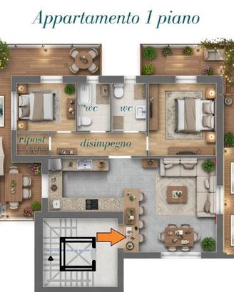 S.Arpino 1 piano Nuovo con Box doppio