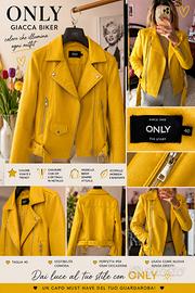💛 Giacca biker ONLY effetto pelle – Taglia 44 IT