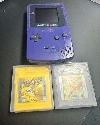 Game Boy Color + 2 GIOCHI POKEMON (ENG)