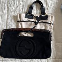 Borse Gucci in camoscio e tessuto