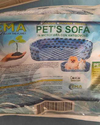 Pet's sofà in microfibra con antiscivolo