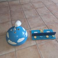 lampadario + attaccapanni x cameretta bambino