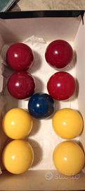 Set completo balle da biliardo boccetta vintage 