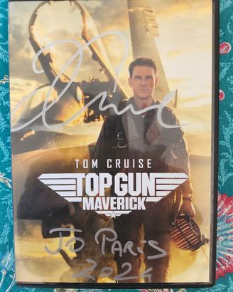 Dvd Top Gunautografato Tom Cruise con COA 