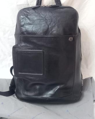 zaino piquadro nero in pelle 