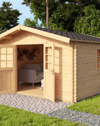 CASETTA DI LEGNO LEON 400X300X245h spessore 40mm