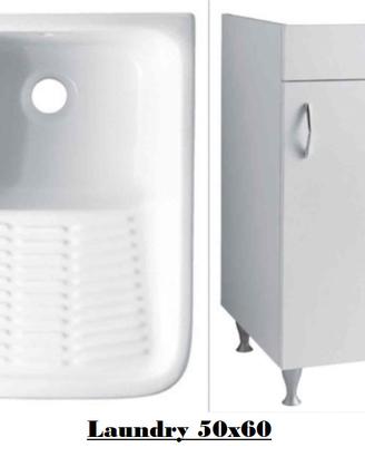 Lavatoio in ceramica Laundry 50x60 cm