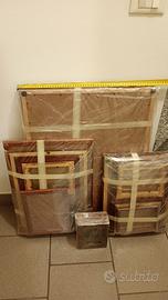 stock cornici con vetro varie misure e tonalità