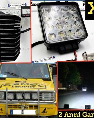 2 FARETTI LED Supplementari per FIAT 4X4 OFF ROAD