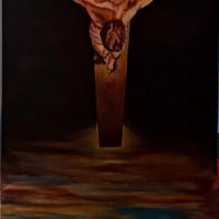 la Crocifissione - S.Dali - Quadro ad olio 👨🎨