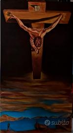 la Crocifissione - S.Dali - Quadro ad olio 👨🎨