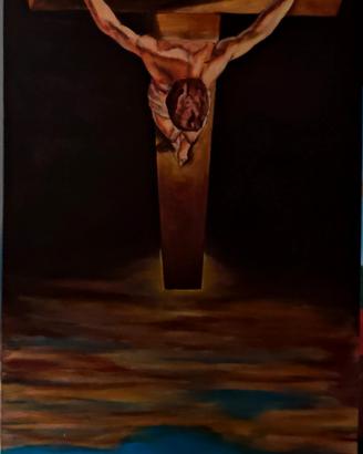 la Crocifissione - S.Dali - Quadro ad olio 👨🎨