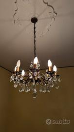 Lampadari Ottone e cristallo