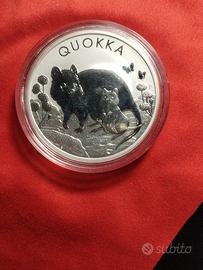 moneta oncia argento Quokka 2021
