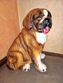 Cane San Bernardo in ceramica.