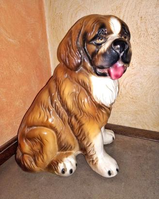 Cane San Bernardo in ceramica.