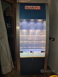 vetrina espositiva Swatch originale ,fine anni '90