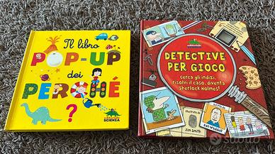 Libri bambini Pop-up perché e Detective per gioco