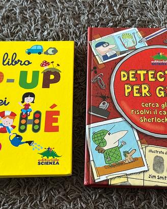 Libri bambini Pop-up perché e Detective per gioco