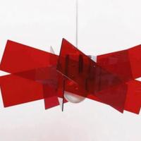 Lampadario Emporium a sospensione rosso