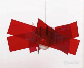 Lampadario Emporium a sospensione rosso