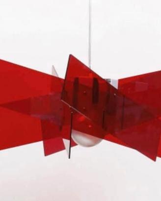 Lampadario Emporium a sospensione rosso