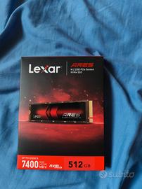 Lexar ARES SSD NVMe 512GB M.2 PCIe 4.0 – 7400 MB/s