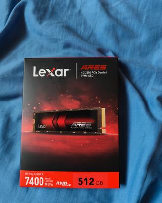 Lexar ARES SSD NVMe 512GB M.2 PCIe 4.0 – 7400 MB/s