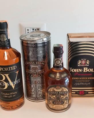 Bottiglie di whisky vintage