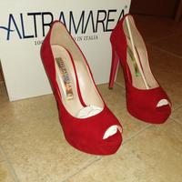  décolleté rosso tacco 120